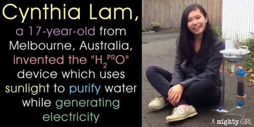&ldquo;17-year-old Mighty Girl Cynthia Lam of Melbourne, Australia wants to help people living witho