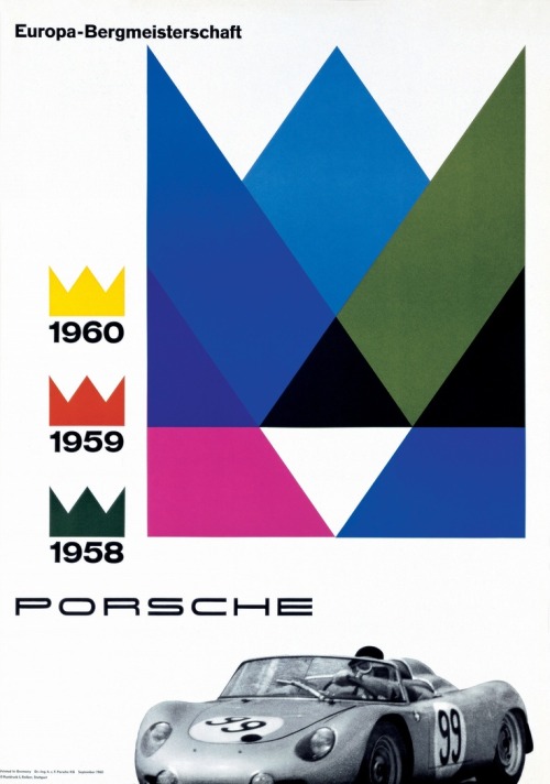 modernizor: Porsche Vintage Posters via nikolalazarevic.me