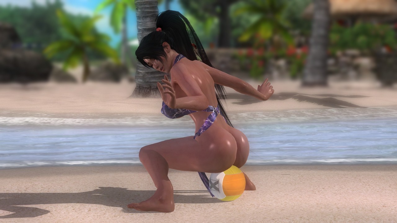 customisation-paradise: Momiji. She’s try to bounce on this beach ball in her new