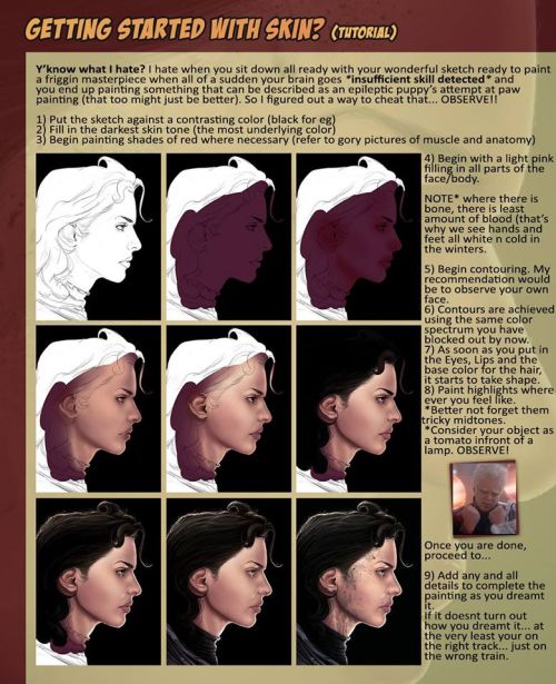 A mini-tutorial using the portrait of SAYA from WINDS OF BALTORO graphic novel. If you have trouble 