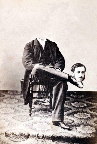 Bruno Braquehais - Homme décapité, c. 1850-1870.