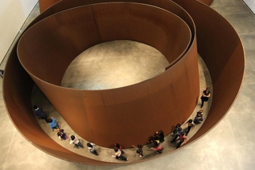contemporary-art-blog:Richard Serra in Guggenheim Bilbao Museum.