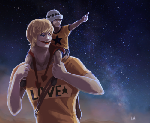 “You don’t need to give me anything for my birthday, Law. Let’s go stargazing!”For Corazón wee