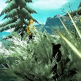 Zelda riding a grizzlemaw bear— requested by blogtylerwalters