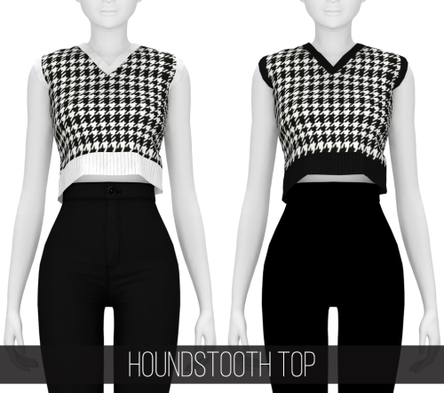                                       HOUNDSTOOTH TOP3  colors Top categoryHQ mod compatibleDOWNLOAD