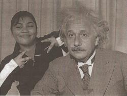satans-firm-rear-end:  mesonoxianherald:  10th grade our first assignment in our multimedia class was to photoshop ourselves in this picture and make it look authentic i decided screw authentic im taking a selfie with my homie einstein  oh my god