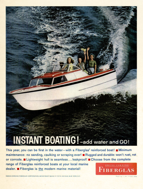Owens-Corning, 1960Theme Week: Boats ⛵