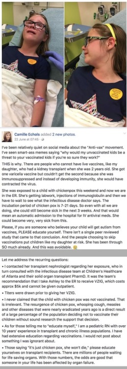 violent-darts: techno-gal:  memehumor: Mom gets real in Facebook post about why the anti-vaxxer move