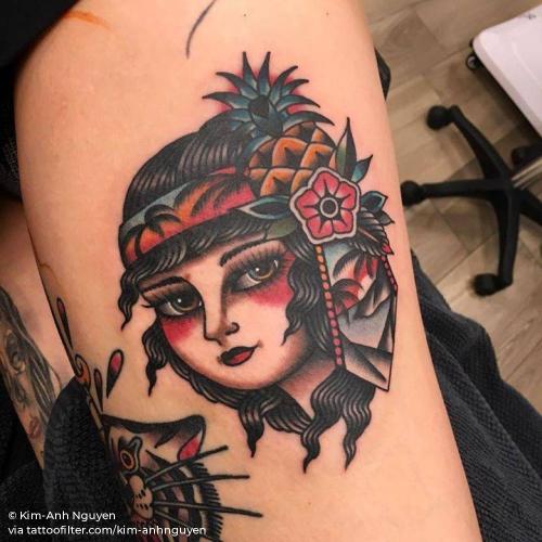 By Kim-Anh Nguyen, done in Eindhoven. http://ttoo.co/p/36132 facebook;kim anhnguyen;medium size;other;portrait;thigh;traditional;twitter;women