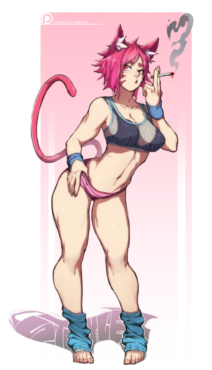 maiz-ken:  Wanted to draw one of my favorite kats so here is kollerss catgirl kollie! High-res and nude alt version can be seen on my patreon!  So If you like my arts, consider supporting my patreon! ^w^ 