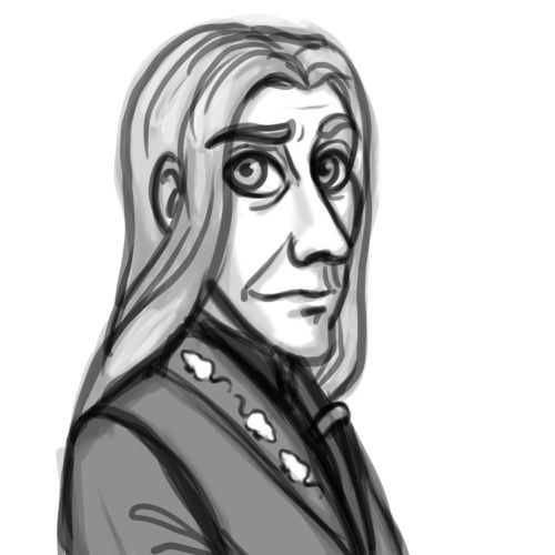 madstuart:Thinking about… THEM,,,Photo ID: A sketch of Zale, a lawyer of the temple of the White Rat