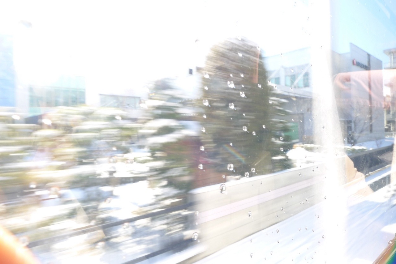 playing around with shutter speed on the bus- I like these.
