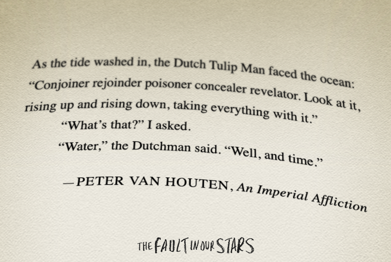 faultinourstarsmovie:  Did you know John Green wrote all the pages of An Imperial