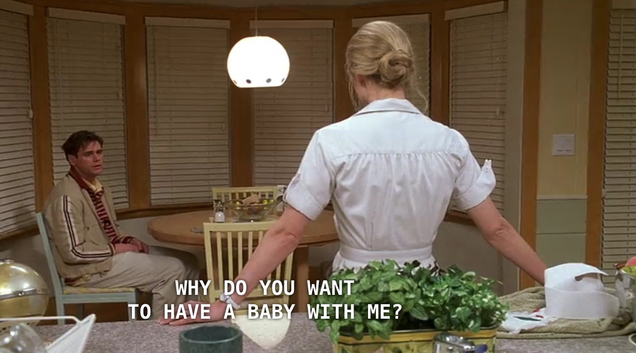 vinegarfairy: dreadringer: the truman show dir. peter weir this is what dating an