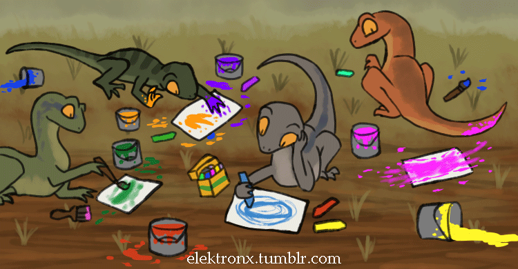 elektronx:  Bonus: Blue’s other drawing“Clever Girls” Episode 6Artsy dinos