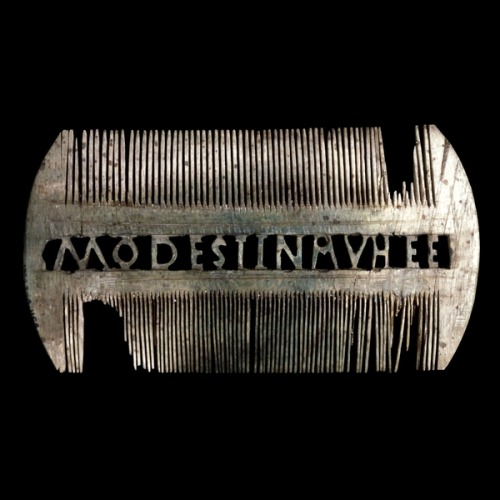 Ivory comb of Modestina Roman, probably 3rd-4th century AD A comb bearing the owner&rsquo;s name