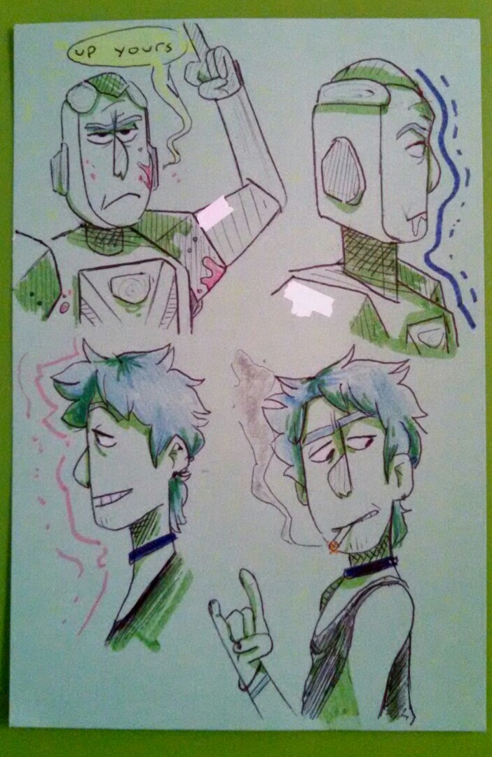 eileenroberts:  some ricks for day one of inktober &gt;:) 