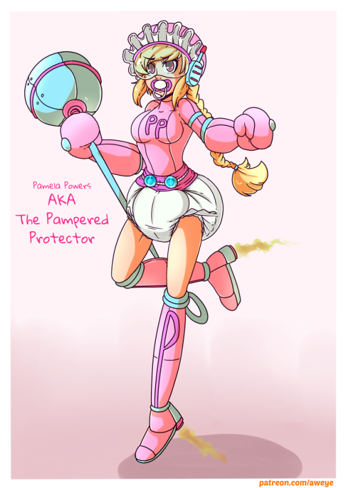 Pampered Protector, my OC. (2018) Redesign.aweye-ff.deviantart.com/- DA Page.www.pat