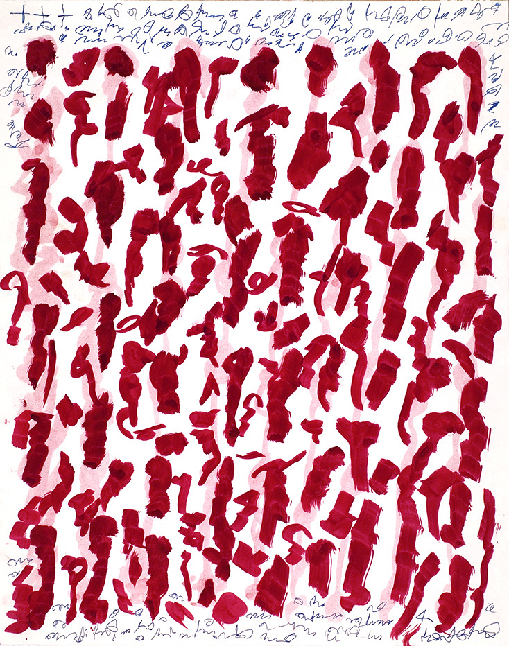 cavinmorrisgallery:  J.B. Murray Untitled, c. 1978-1988 Paint, watercolor, ink on