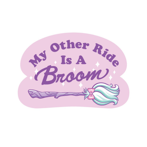 Witch broom stickers are now available in my Etsy shop! CLICK HERE Shop ✦ DeviantArt ✦ Twitter ✦ Fac