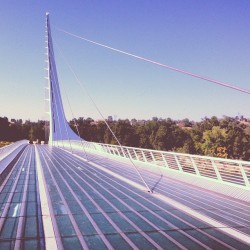 Largest sundial in the world.  (at Sundial Bridge at Turtle Bay Exploration Park)