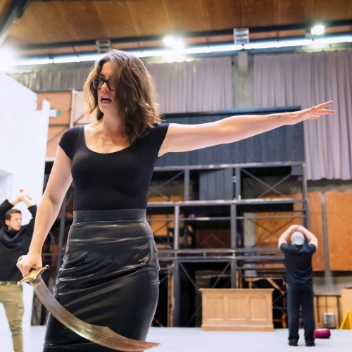 parmandil: Jacquelyn Stucker in rehearsal for Rinaldo. Glyndebourne, 2019. (Photo: James Bellorini /