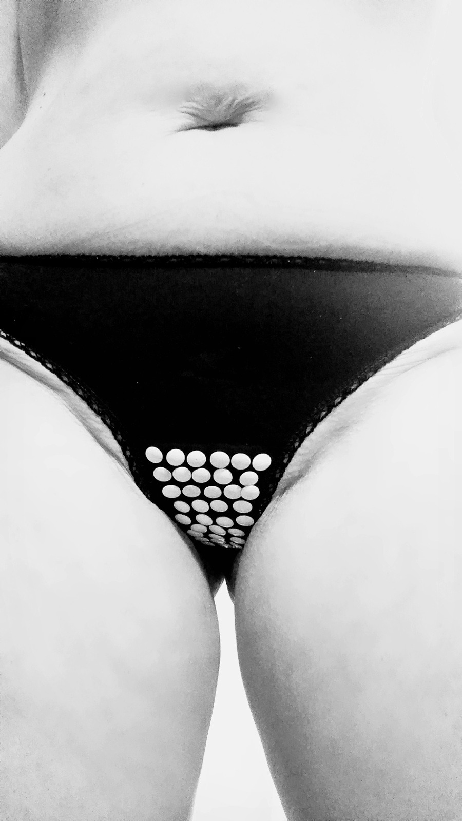 shelivesfortheache:  Because every good slave needs tacks in her panties.😿💦
