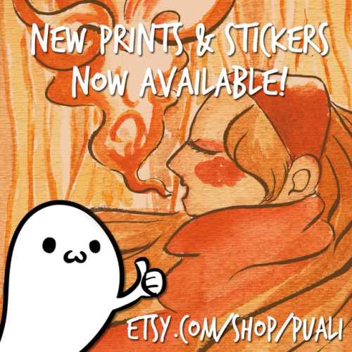 New Prints and Stickers now available on my Etsy shop!So do you guys remember last year’s inktober i