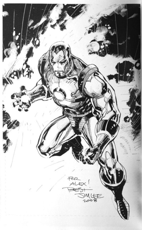 ungoliantschilde:some Black and White artwork by Jim Lee.