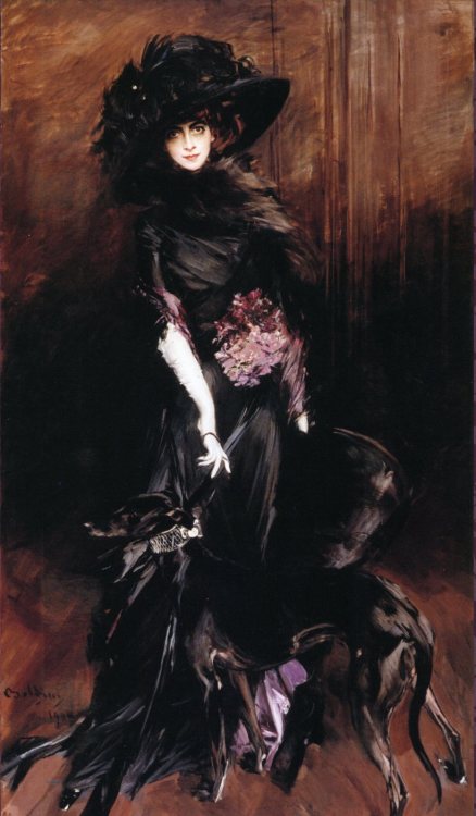The Marquise Luisa Casati with a Greyhound, by Giovanni Boldini.