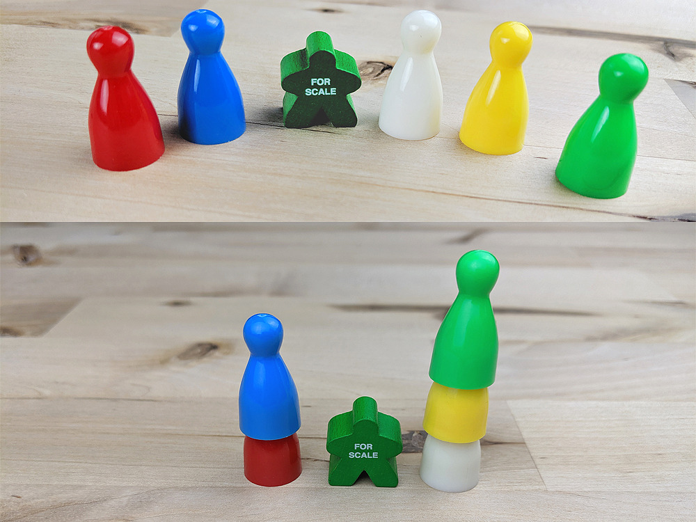 Green Halma Pawns Plastic Playing Pieces x20 