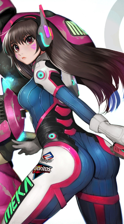 cyberclays:   Nerf This 2  - Overwatch fan art by  Villagerandy RandMore selected D.Va art on my tumblr [here]More Overwatch related art on my tumblr [here]