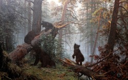 valleyofstrangers:  Morning in the Pine Forest, by Ivan Shishkin,  