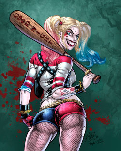 Harley Quinn Colors by CdubbArt 