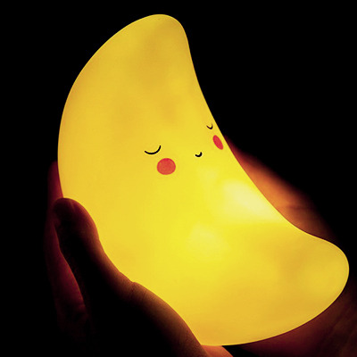kaonoshi: Creative Kawaii Moon Shape LED Night Light Discount Code : Jan15off (15% off)