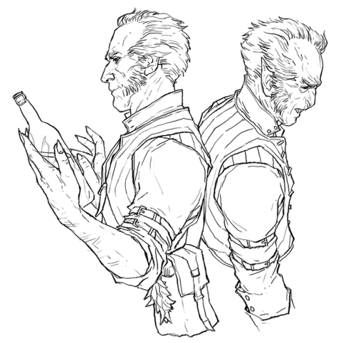 today’s sketching session / more Regis :]