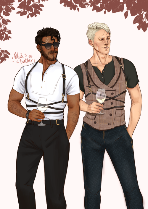 bluebutter-art: Aurors / Husbands Tumblr quality sucks so be sure to zoom in on Draco’s f