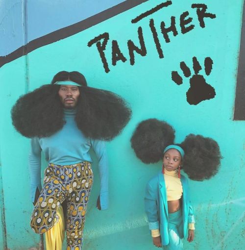 sartorialadventure:    Benny Harlem, an aspiring singer, songwriter, and model, holds the Guinness Book of World Records’ title for tallest high top afro at 52.07 cm (20.5 inches). Photos with his daughter Jaxyn have taken social media by storm.