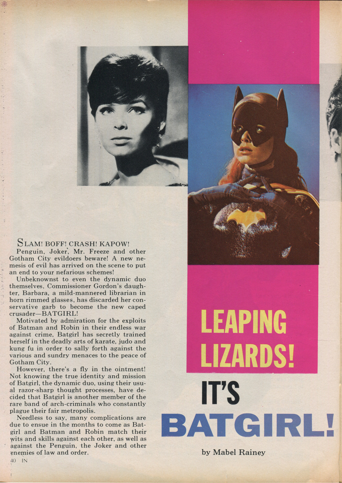 thegroovyarchives:  Yvonne Craig 1967 Interview, from the October, 1967 issue of