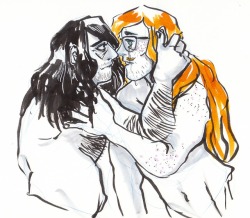 yaycreamymancakes:inktober 27/31: the morning after; the boys between friendship and love