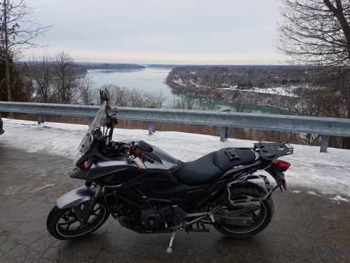 Happy Valentine's Day From Queenston Heights Niagara River Gorge Overlook, Complete With Seasonal Ice
