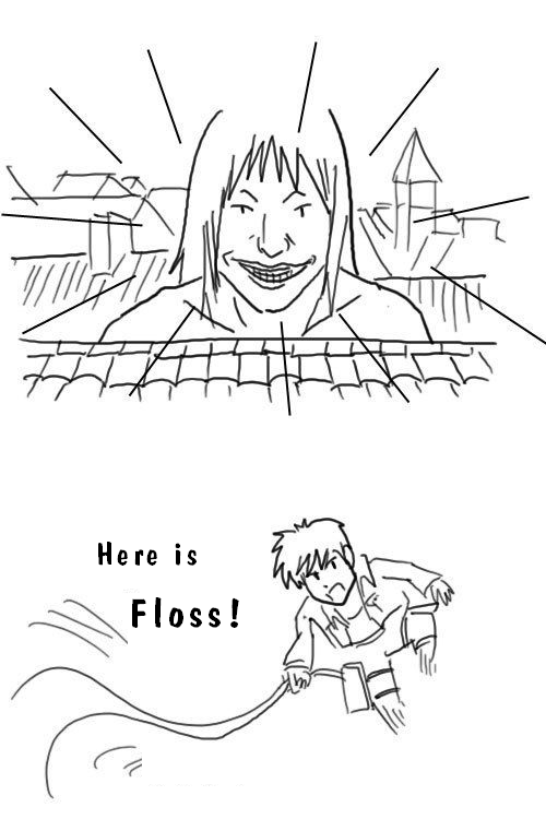 imshiroi:  Gargling on Titan drawn by 다음 이종격투기카페 손석희님 translated