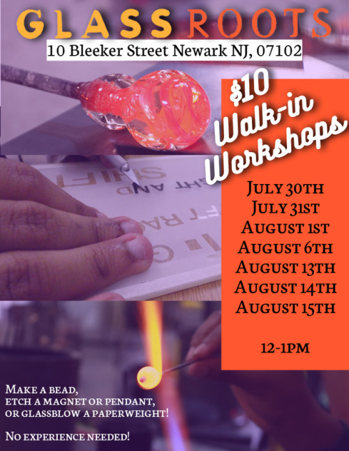  It’s been a fun filled Summer at GlassRoots this year! We’ve installed a new workshop for only $10 