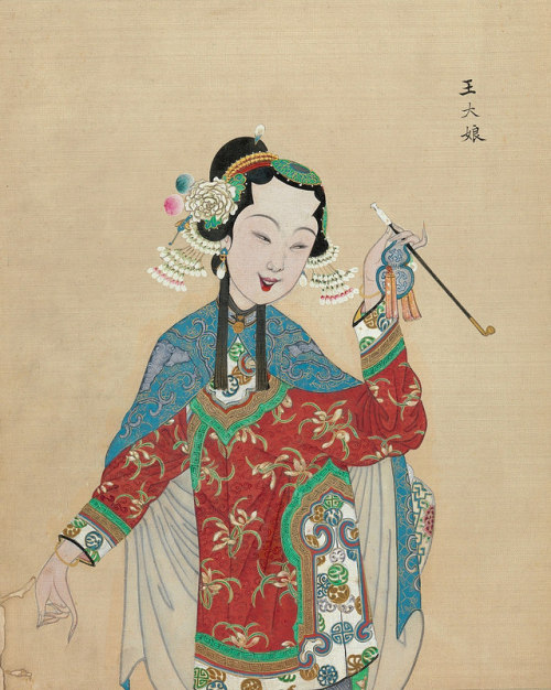 asylum-art:  One hundred portraits of Peking opera characters These boards are from an album of 100 