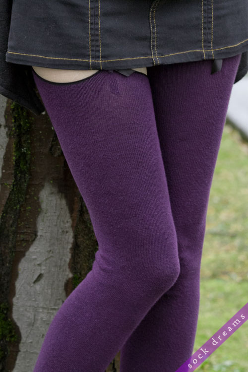 sockdreams:  Extraordinarily Longer Roll Top Thigh High | Dreamer Socks by Sock Dreams