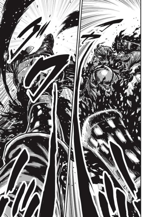 well the newest ninja slayer chapter came out and the manga copypasted this scene through an entire 