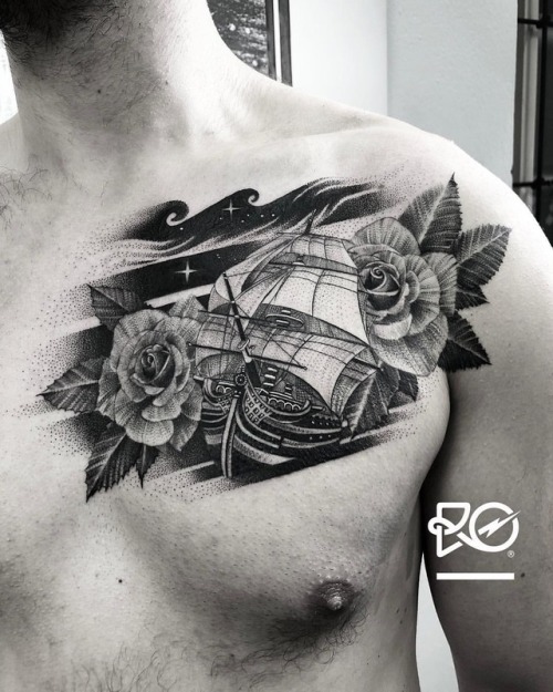 By RO. Robert Pavez • Sea of roses • Done in @zoitattoosthlm 2018 • Bookings open: robert@roblackwor