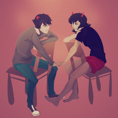 At this point in the story, Karkat is really just a Mary Poppins bag of surprises. You know I actually thought he’d go batshit crazy when Terezi told him about the things Gamzee did to her. But god look how grown up he is. And can we also appreciate