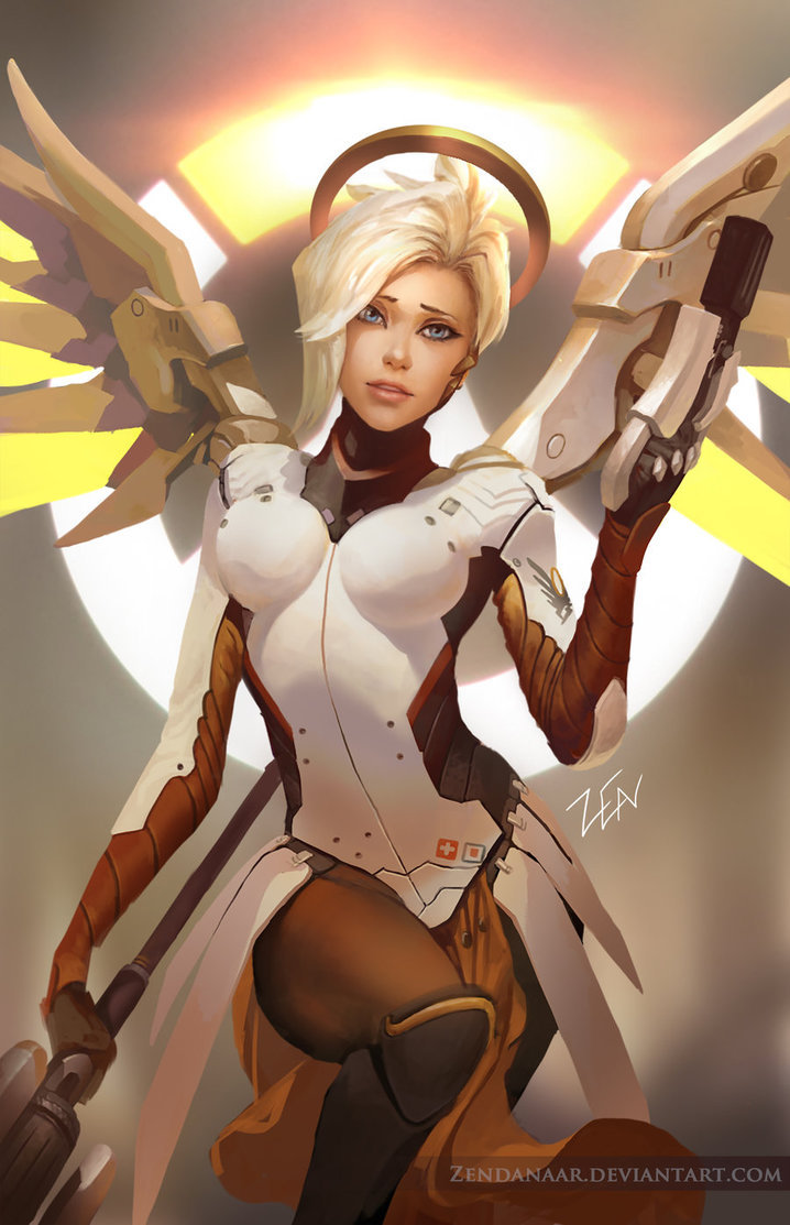 theomeganerd:  The Witcher &amp; Overwatch Artworks by Zendanaar  