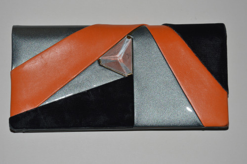 GIORGIO ARMANI A/W 2012-2013 Grey Jewel Clutch with Contrasting Details Shop HERE 